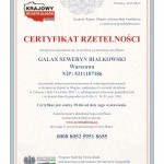certyfikat rzetelno&sacute;ci